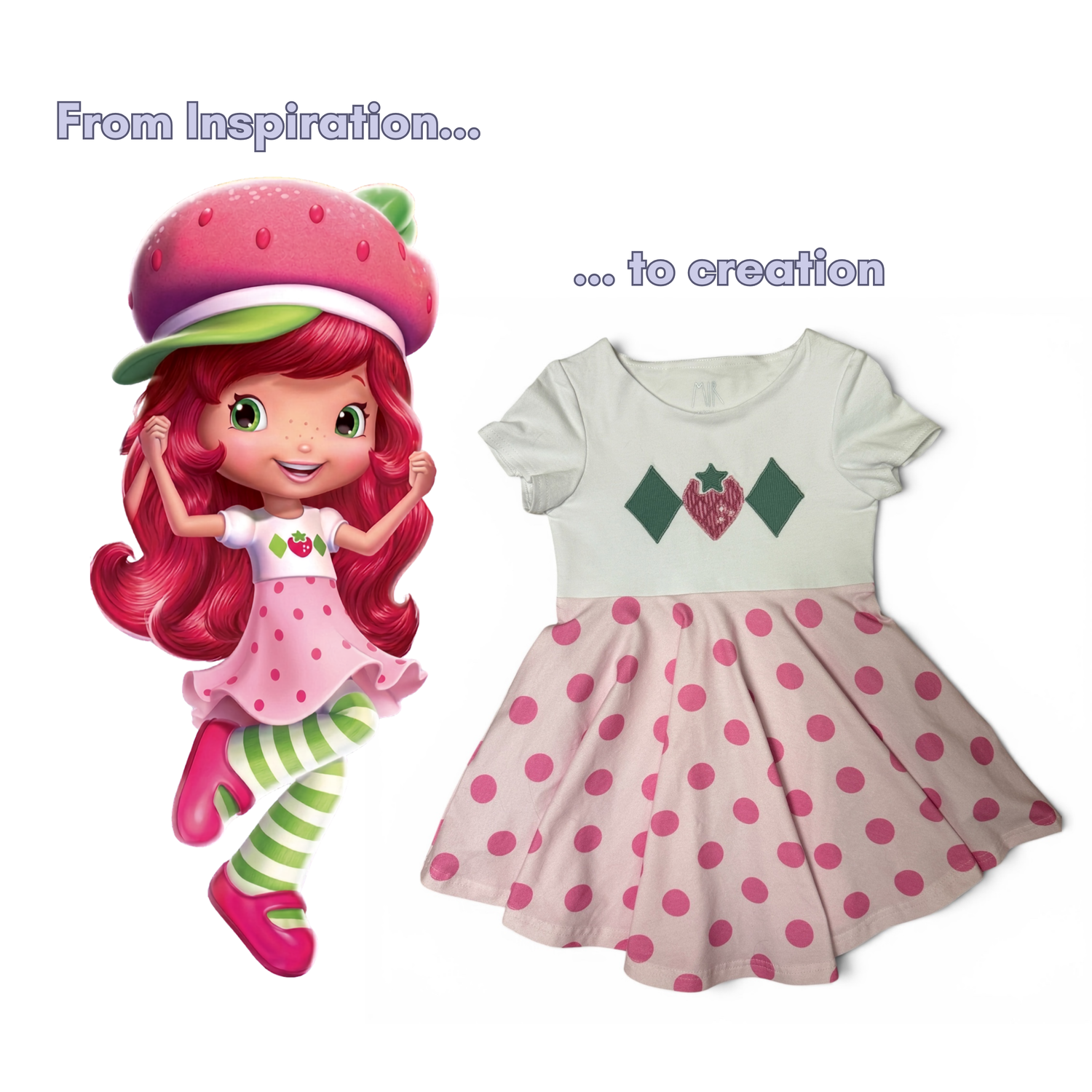 From Inspiration to Creation - custom twirl dress made from character inspiration